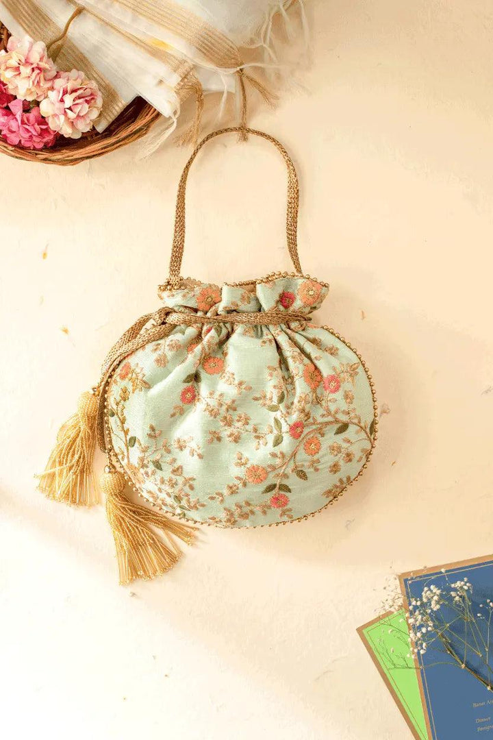 Floral Creeper Potli bag Seerat - Saheliyan (سہیلیاں)