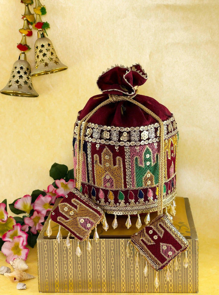 Mystical Mehroom Potli Bag - Saheliyan (سہیلیاں)