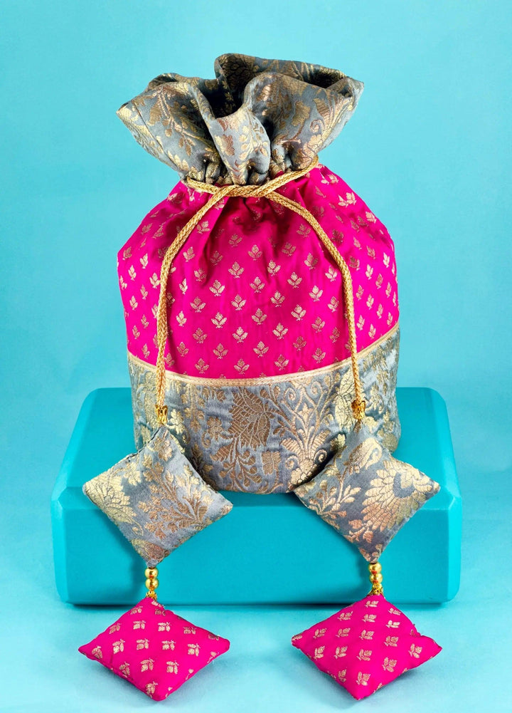 Pink Opal Potli Bag - Saheliyan (سہیلیاں)