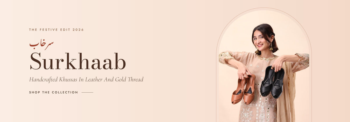 Surkhaab handcrafted khussas